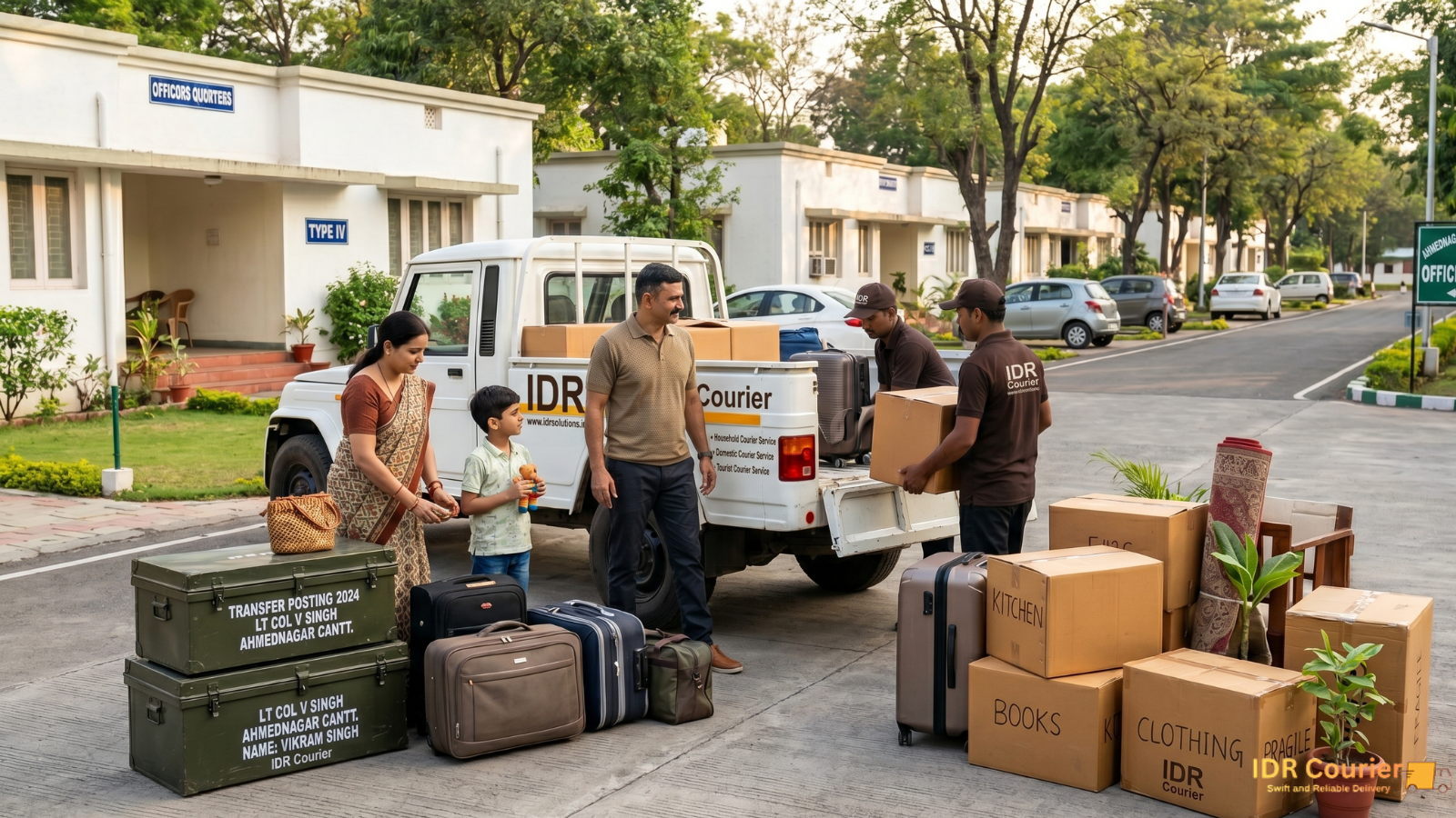 Ahmednagar Cantt Army Household Items Courier Service Maharashtra