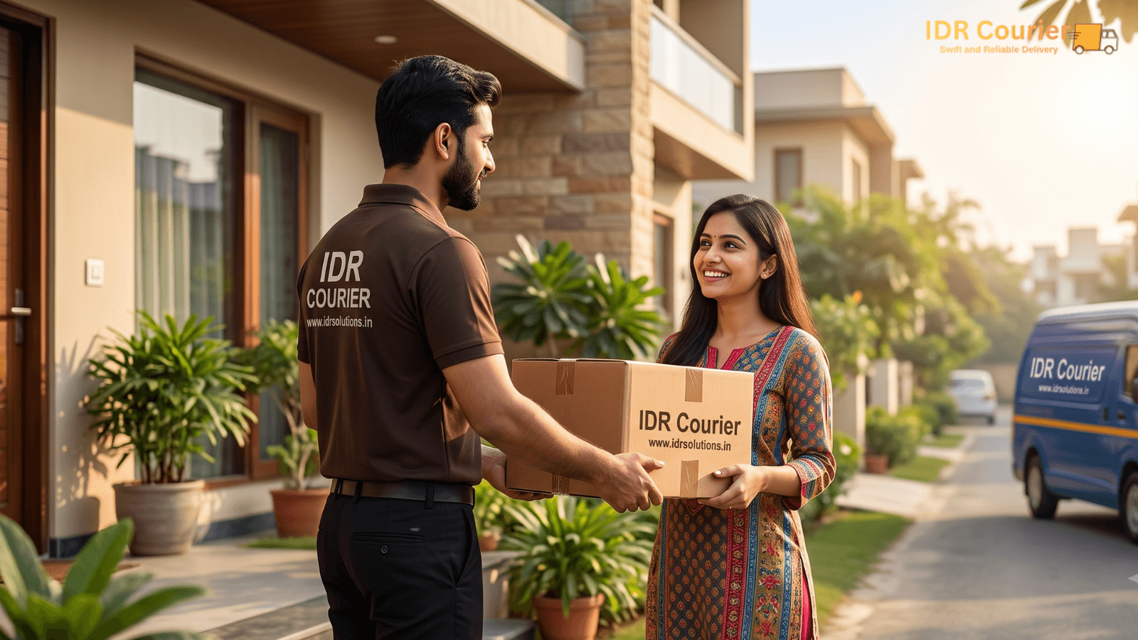 Logistics team preparing business shipments for dispatch from Mumbai across India