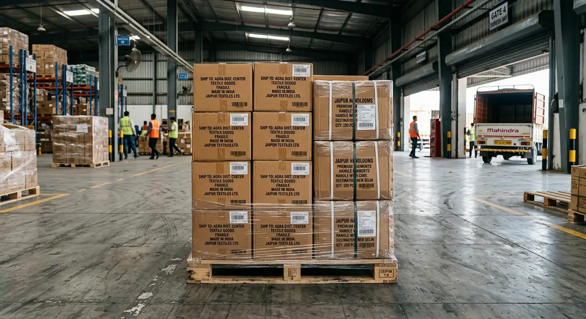 Industrial Carton Dispatch at Jaipur Logistics Hub