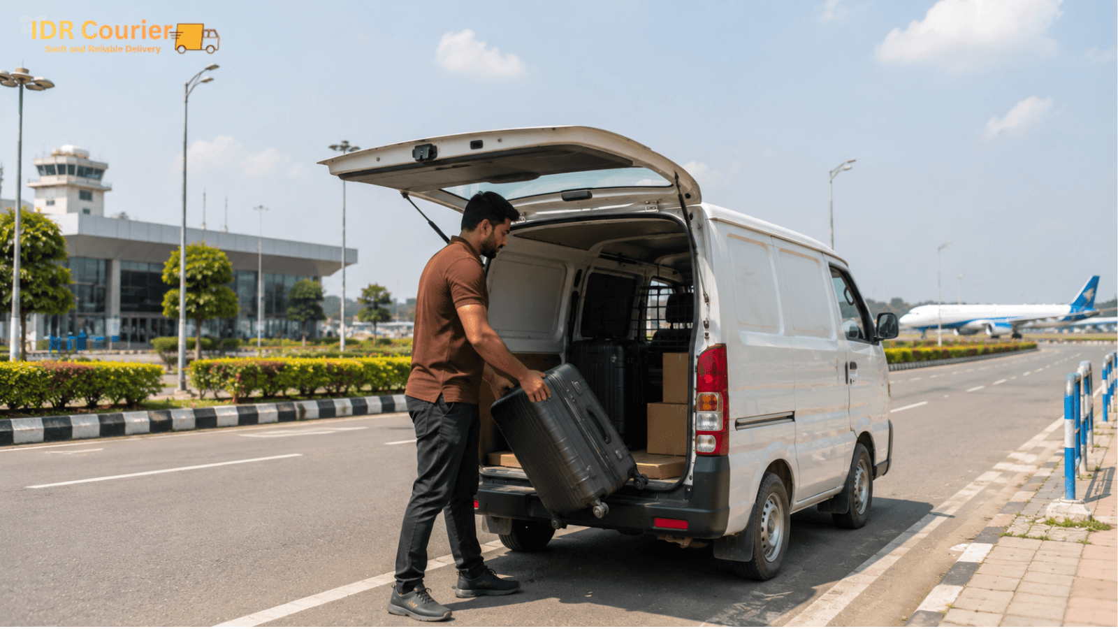 Courier pickup coordination near Bagdogra Airport for staff and travellers