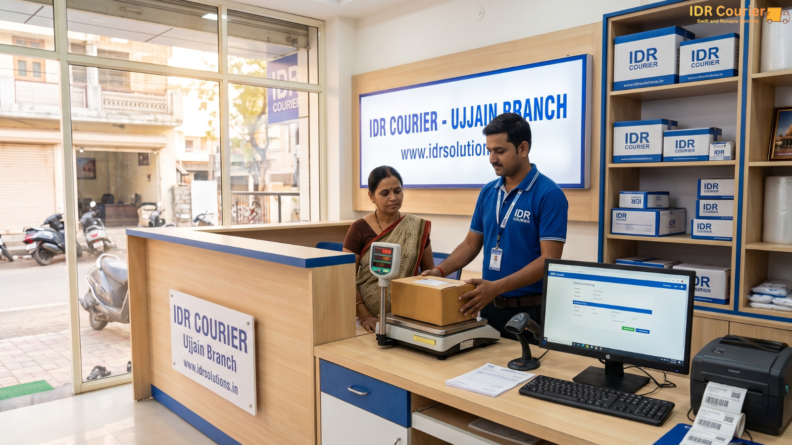 IDR Courier Office Counter in Ujjain - Madargate Complex