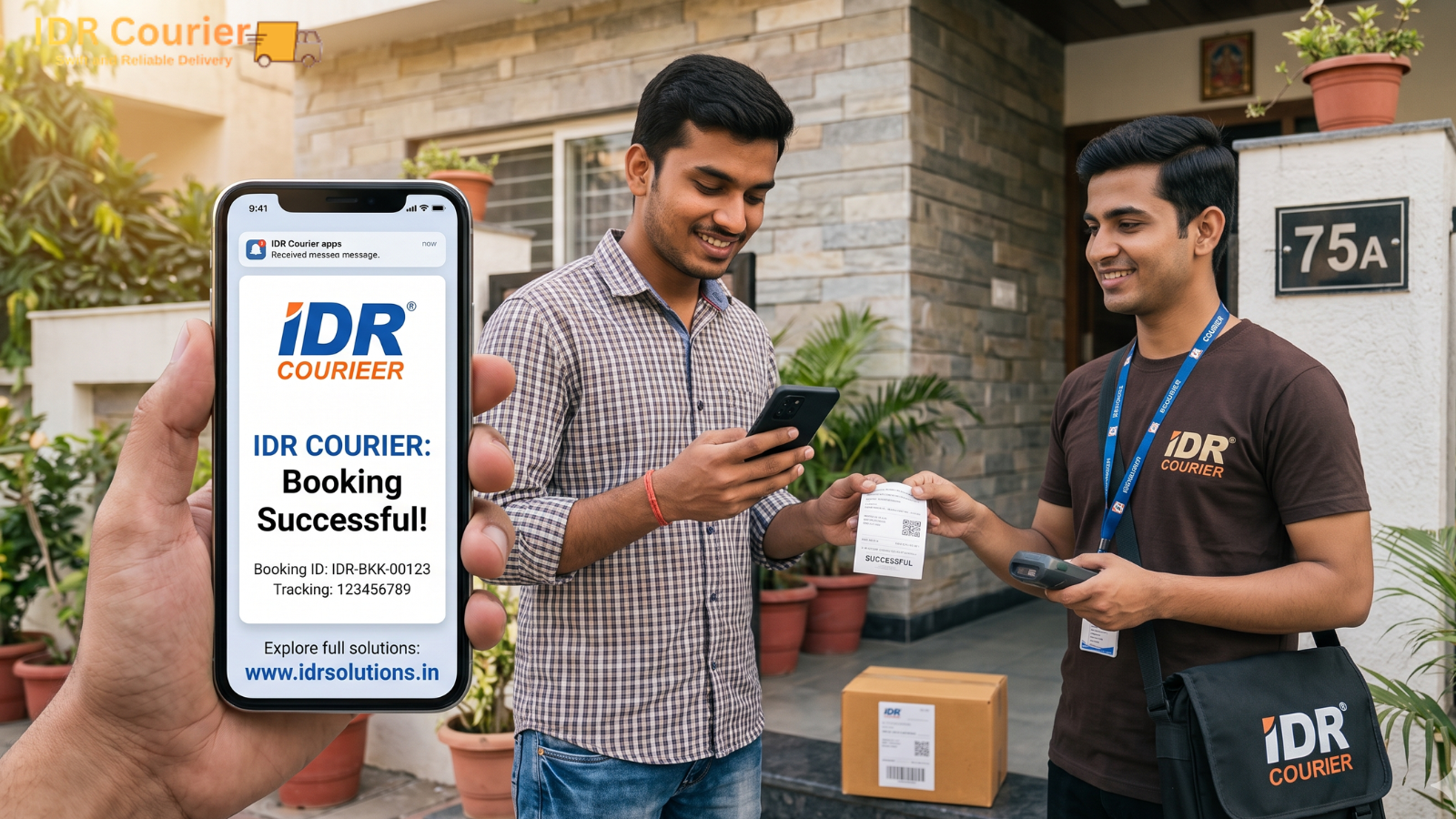 Parcel Booking and Weighing at IDR Courier Ujjain