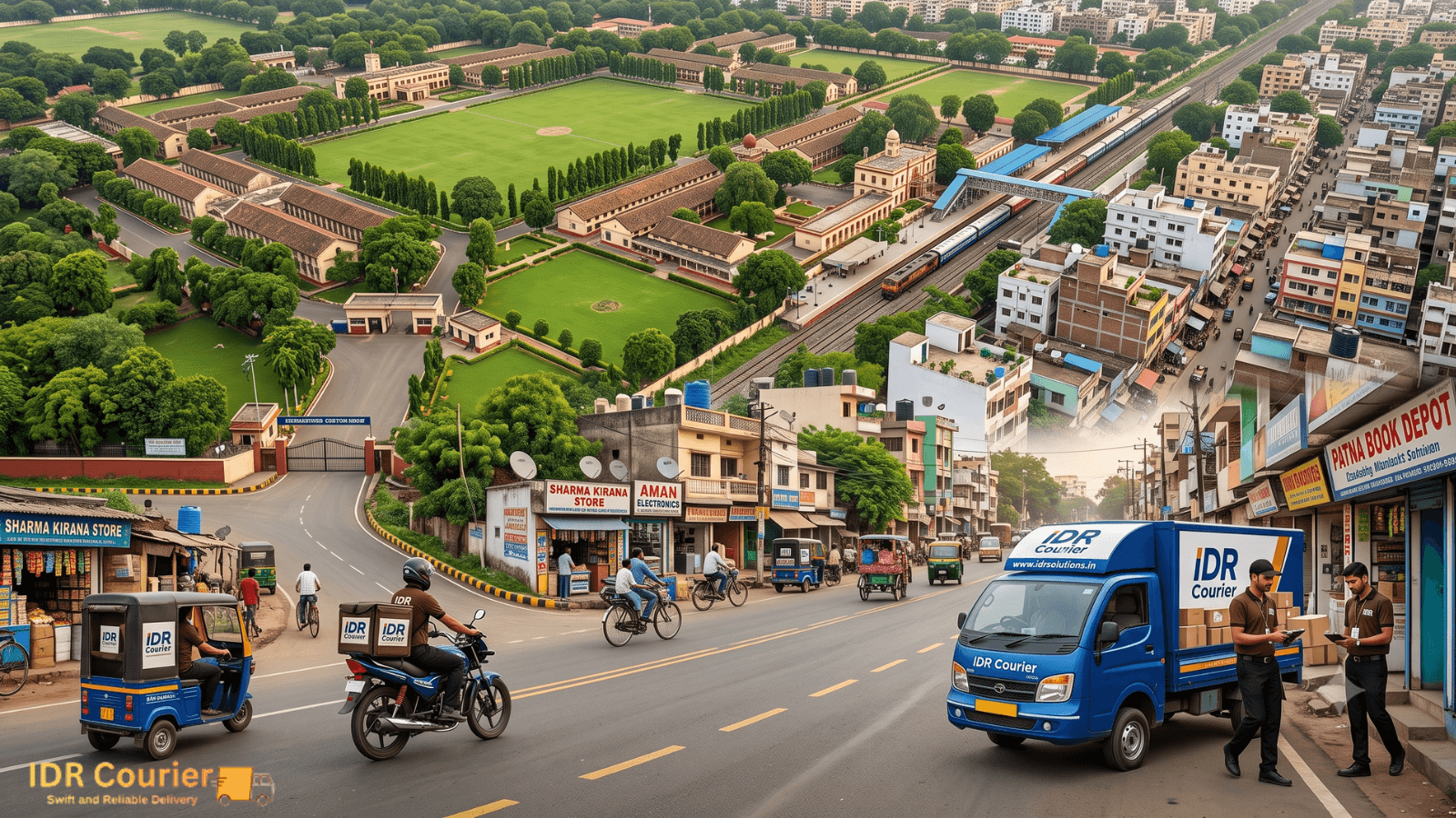 Danapur Cantonment residential and railway station area where courier pickup is coordinated