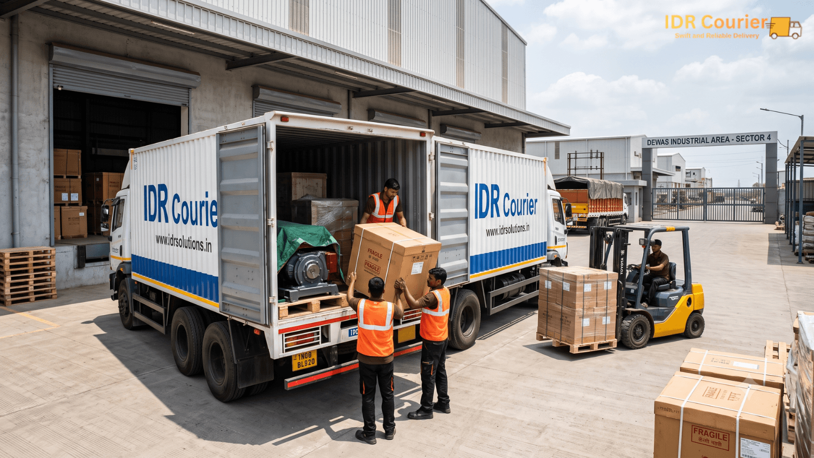 Industrial cargo pickup from Dewas Industrial Area