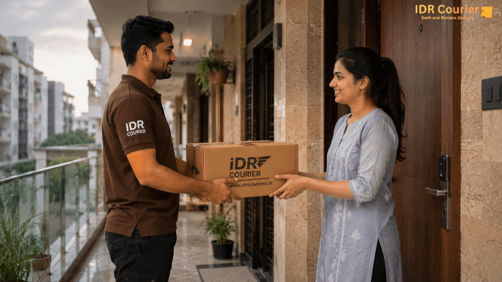 Doorstep courier pickup from a Mumbai office
