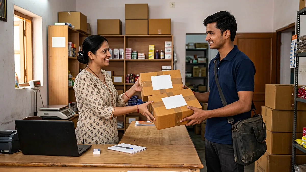 Ecommerce parcel pickup service in Bhopal