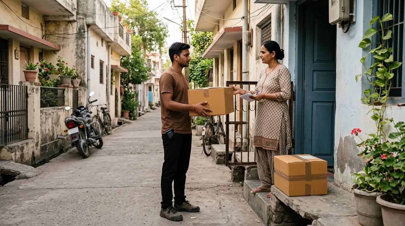 Doorstep courier pickup service in Khandwa