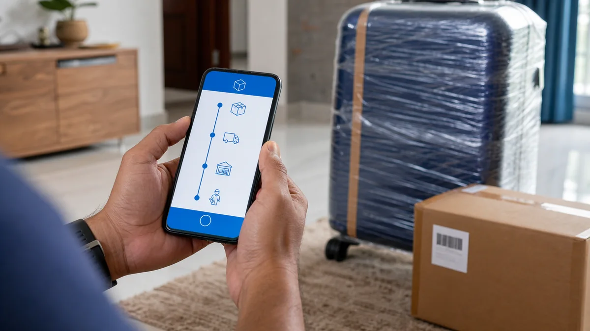 Courier docket number and tracking for luggage shipment from Gwalior