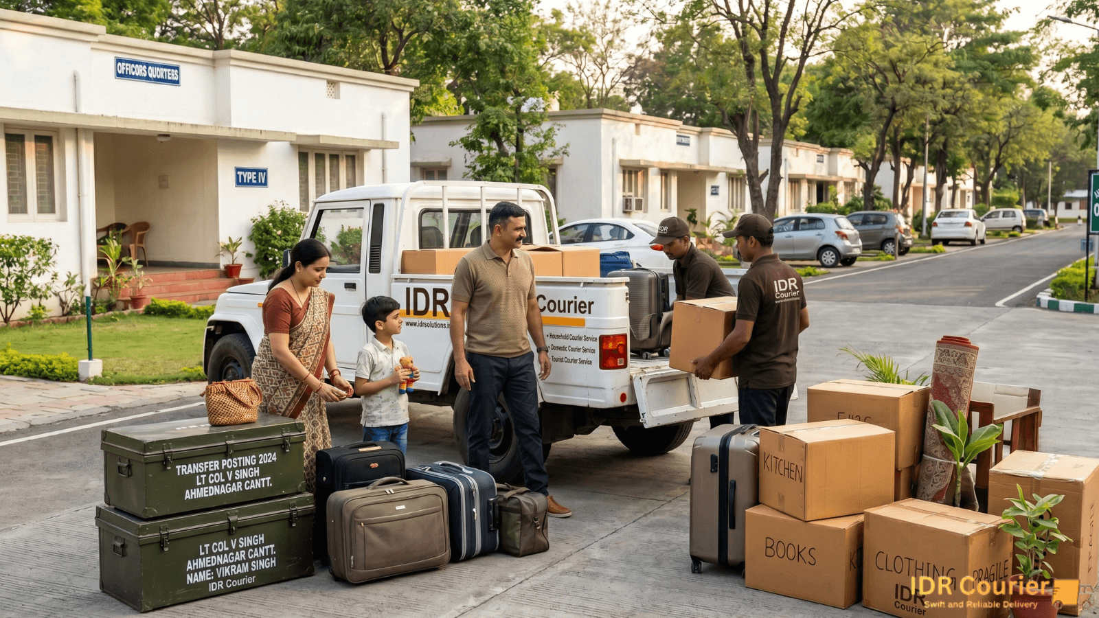 Army Household Courier Mhow