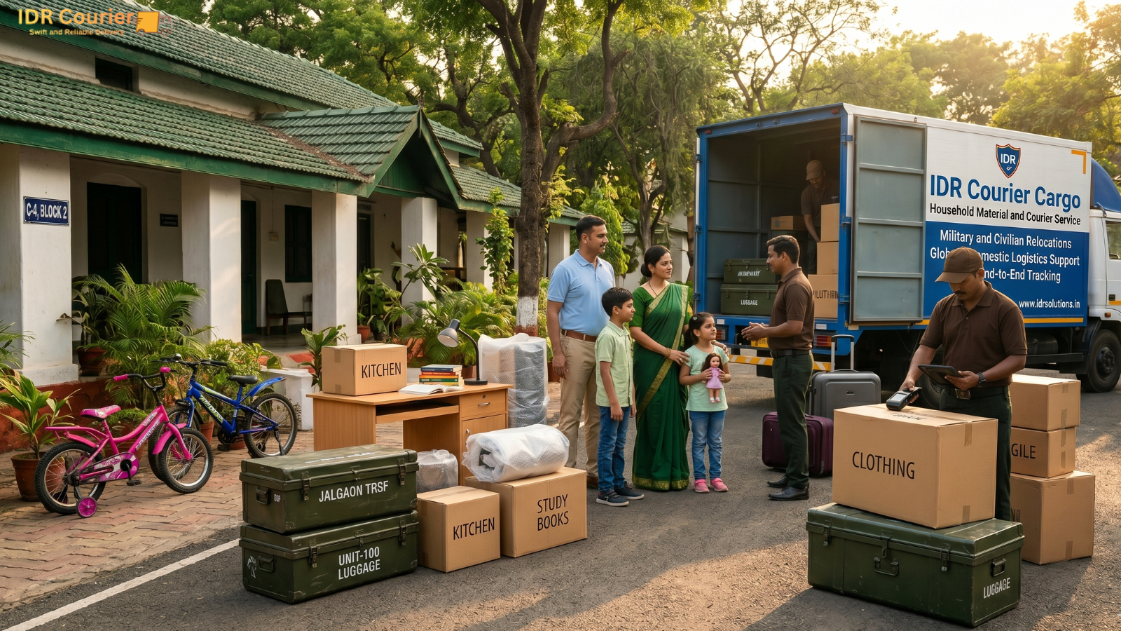 Army family household shifting in Nasirabad Cantonment Ajmer