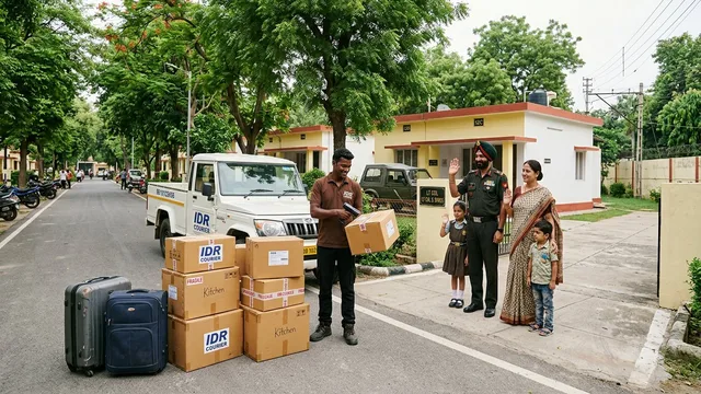 Army household courier service for transfer shipments