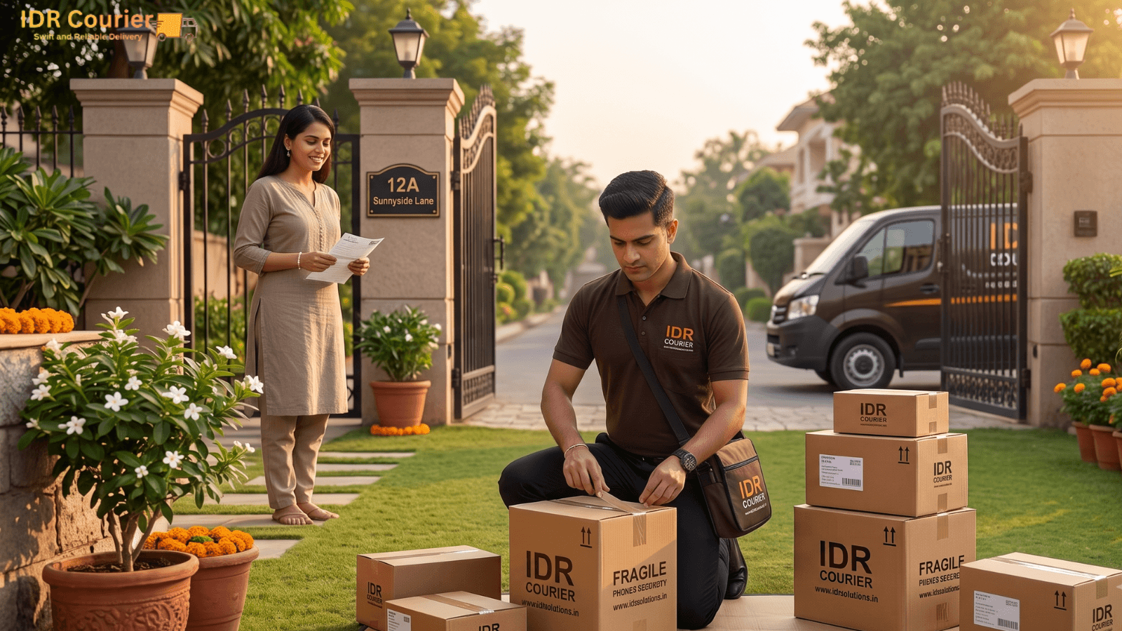 Professional parcel packing at doorstep in Jaipur by IDR Courier