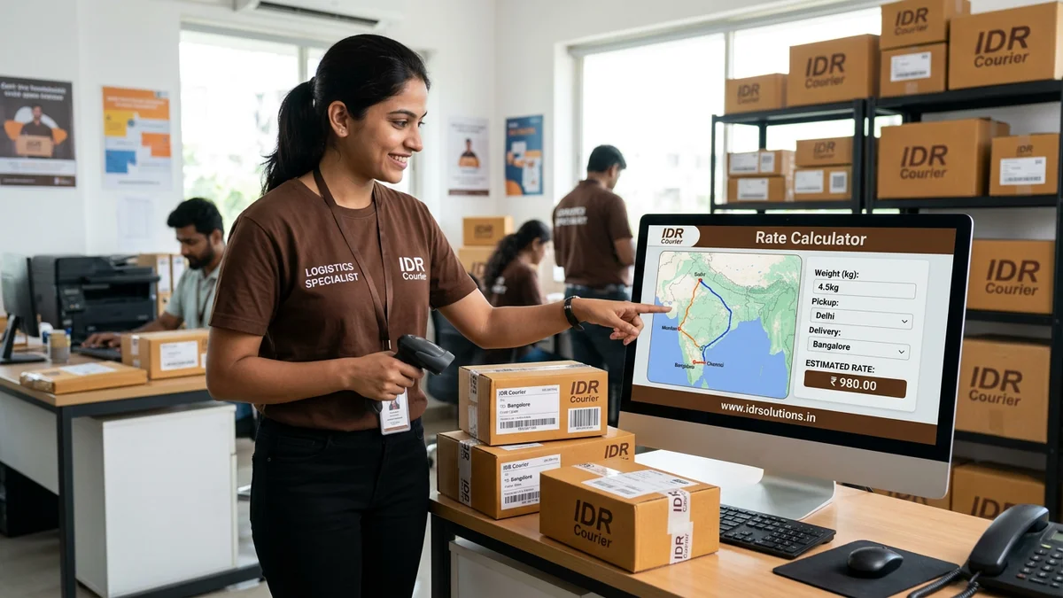 IDR Courier Online Rate Calculator and Dispatch - www.idrsolutions.in